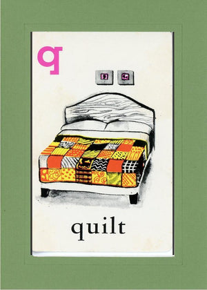 Q is for Quilt-Alphabet Soup-Plymouth Cards