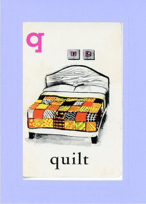 Q is for Quilt-Alphabet Soup-Plymouth Cards