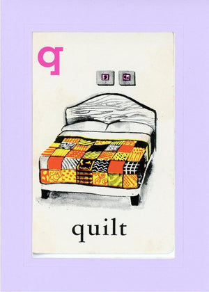 Q is for Quilt-Alphabet Soup-Plymouth Cards