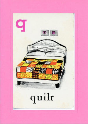 Q is for Quilt-Alphabet Soup-Plymouth Cards