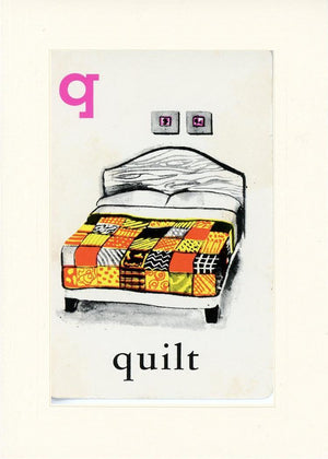 Q is for Quilt-Alphabet Soup-Plymouth Cards