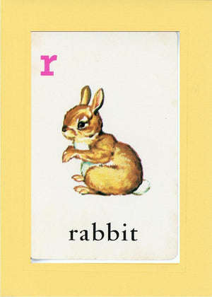 R is for Rabbit-Alphabet Soup-Plymouth Cards