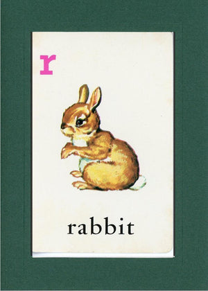 R is for Rabbit-Alphabet Soup-Plymouth Cards