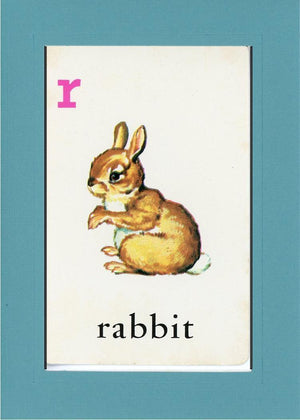 R is for Rabbit-Alphabet Soup-Plymouth Cards