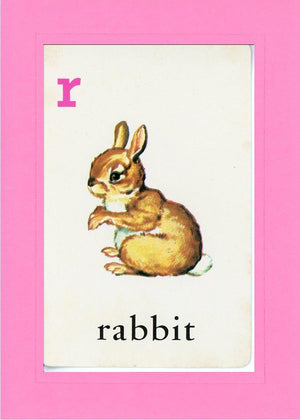 R is for Rabbit-Alphabet Soup-Plymouth Cards