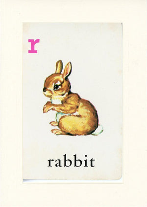 R is for Rabbit-Alphabet Soup-Plymouth Cards