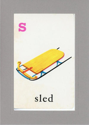 S is for Sled-Alphabet Soup-Plymouth Cards