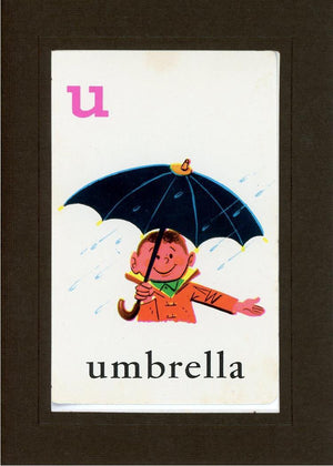 U is for Umbrella-Alphabet Soup-Plymouth Cards