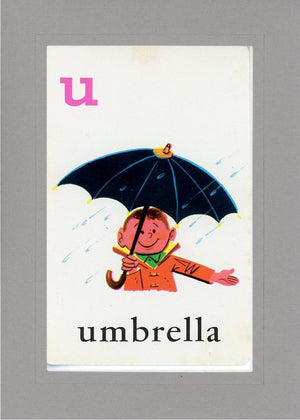 U is for Umbrella-Alphabet Soup-Plymouth Cards