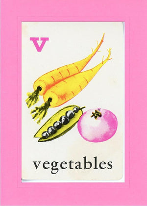 V is for Vegetables-Alphabet Soup-Plymouth Cards