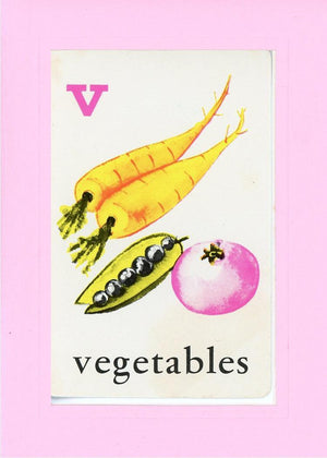 V is for Vegetables-Alphabet Soup-Plymouth Cards