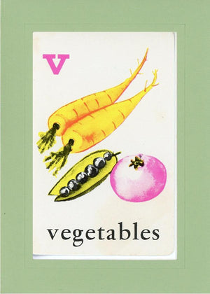 V is for Vegetables-Alphabet Soup-Plymouth Cards