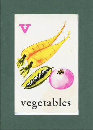 V is for Vegetables-Alphabet Soup-Plymouth Cards