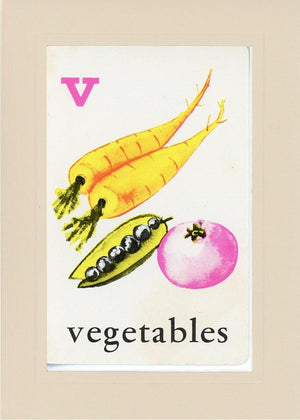 V is for Vegetables-Alphabet Soup-Plymouth Cards