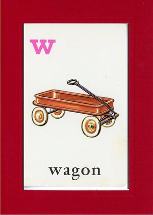 W is for Wagon-Alphabet Soup-Plymouth Cards