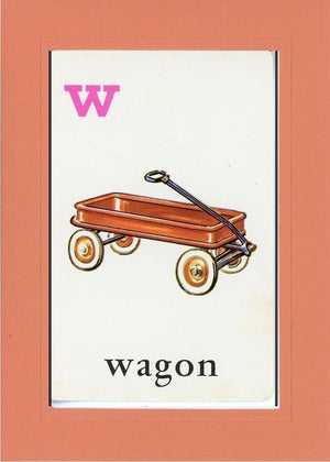 W is for Wagon-Alphabet Soup-Plymouth Cards