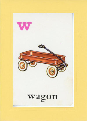 W is for Wagon-Alphabet Soup-Plymouth Cards