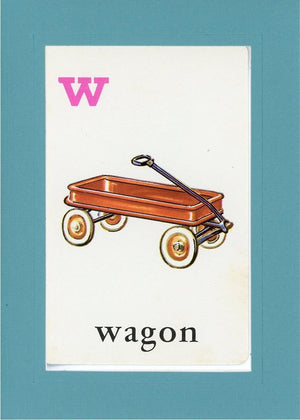 W is for Wagon-Alphabet Soup-Plymouth Cards