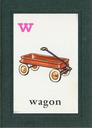 W is for Wagon-Alphabet Soup-Plymouth Cards