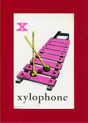 X is for Xylophone-Alphabet Soup-Plymouth Cards