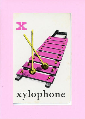 X is for Xylophone-Alphabet Soup-Plymouth Cards