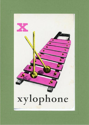 X is for Xylophone-Alphabet Soup-Plymouth Cards