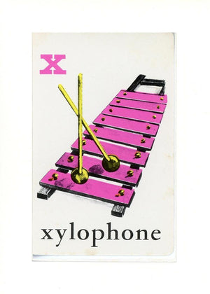 X is for Xylophone-Alphabet Soup-Plymouth Cards