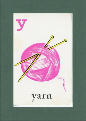 Y is for Yarn-Alphabet Soup-Plymouth Cards