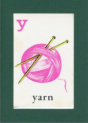 Y is for Yarn-Alphabet Soup-Plymouth Cards