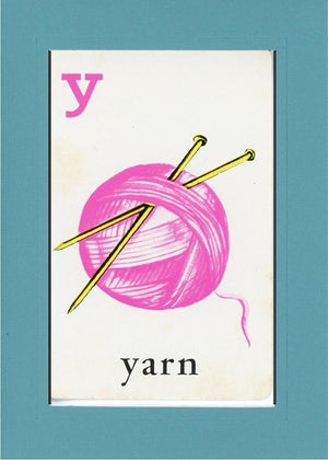 Y is for Yarn-Alphabet Soup-Plymouth Cards