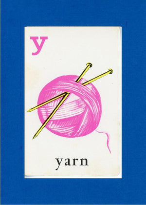 Y is for Yarn-Alphabet Soup-Plymouth Cards