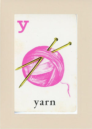 Y is for Yarn-Alphabet Soup-Plymouth Cards