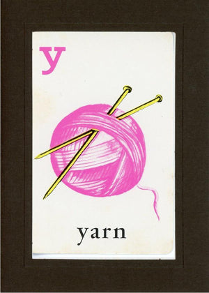 Y is for Yarn-Alphabet Soup-Plymouth Cards