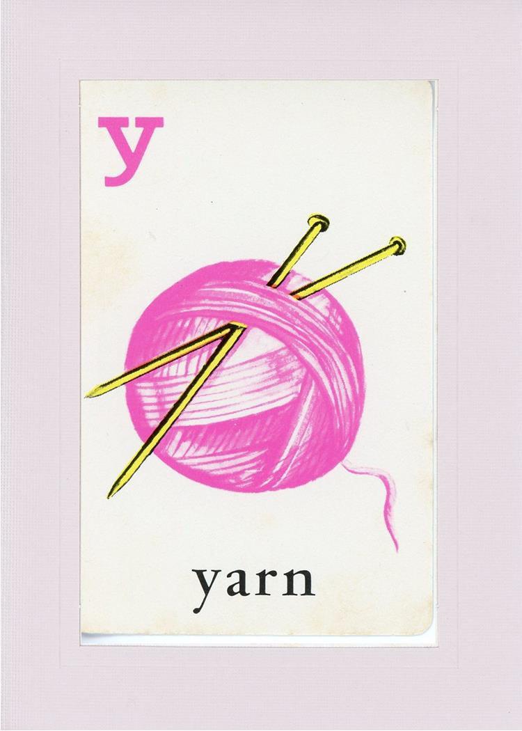 Y is for Yarn-Alphabet Soup-Plymouth Cards