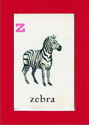 Z is for Zebra-Alphabet Soup-Plymouth Cards