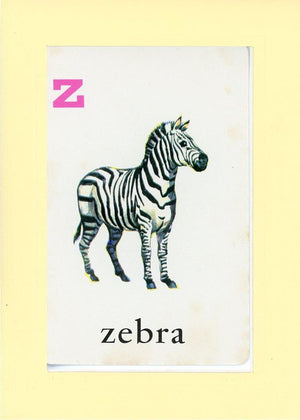 Z is for Zebra-Alphabet Soup-Plymouth Cards