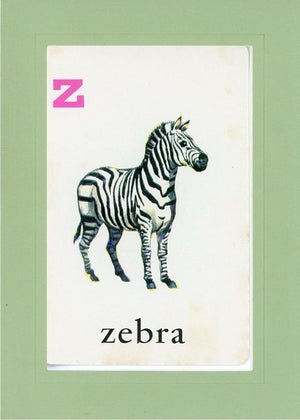 Z is for Zebra-Alphabet Soup-Plymouth Cards