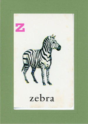 Z is for Zebra-Alphabet Soup-Plymouth Cards