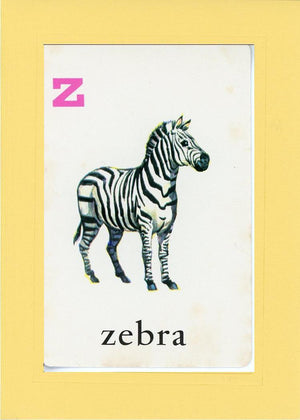 Z is for Zebra-Alphabet Soup-Plymouth Cards