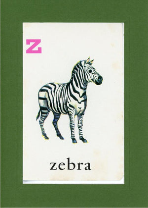 Z is for Zebra-Alphabet Soup-Plymouth Cards