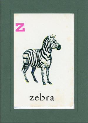 Z is for Zebra-Alphabet Soup-Plymouth Cards