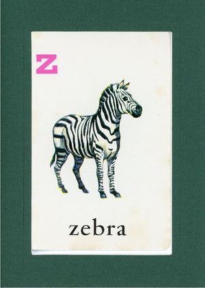 Z is for Zebra-Alphabet Soup-Plymouth Cards