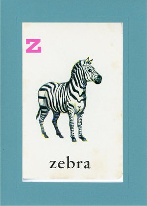 Z is for Zebra-Alphabet Soup-Plymouth Cards