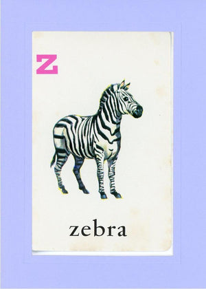 Z is for Zebra-Alphabet Soup-Plymouth Cards