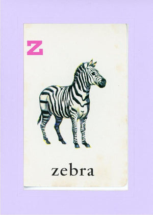 Z is for Zebra-Alphabet Soup-Plymouth Cards