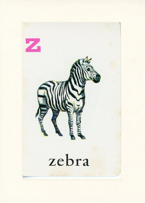 Z is for Zebra-Alphabet Soup-Plymouth Cards